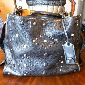 Coach 1941 Rogue Beaded Rivets Glove-tanned